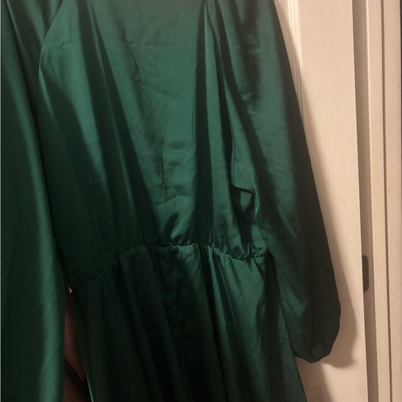 Fashion Nova Teal Long Sleeve Dress - Picture 3 of 4